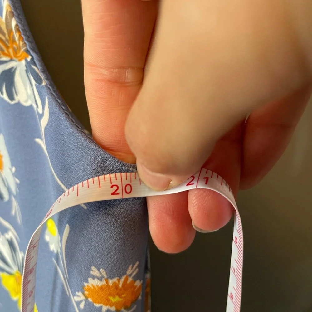Beacan Cove Blue Floral Spaghetti Strap Midi Dress size 6 - Picture 6 of 6